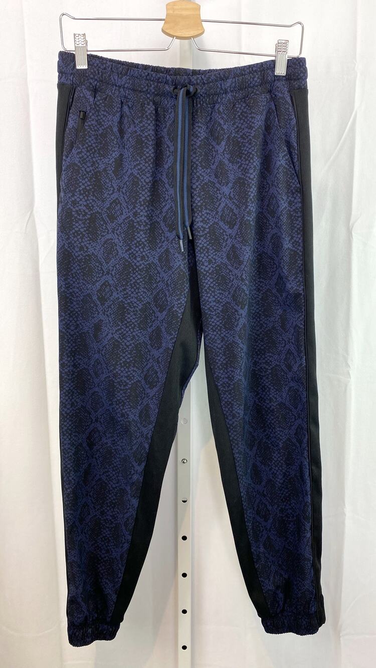 ATHLETA Printed Brooklyn Jogger Pants Size 6  572213 Snake Print Python Blue